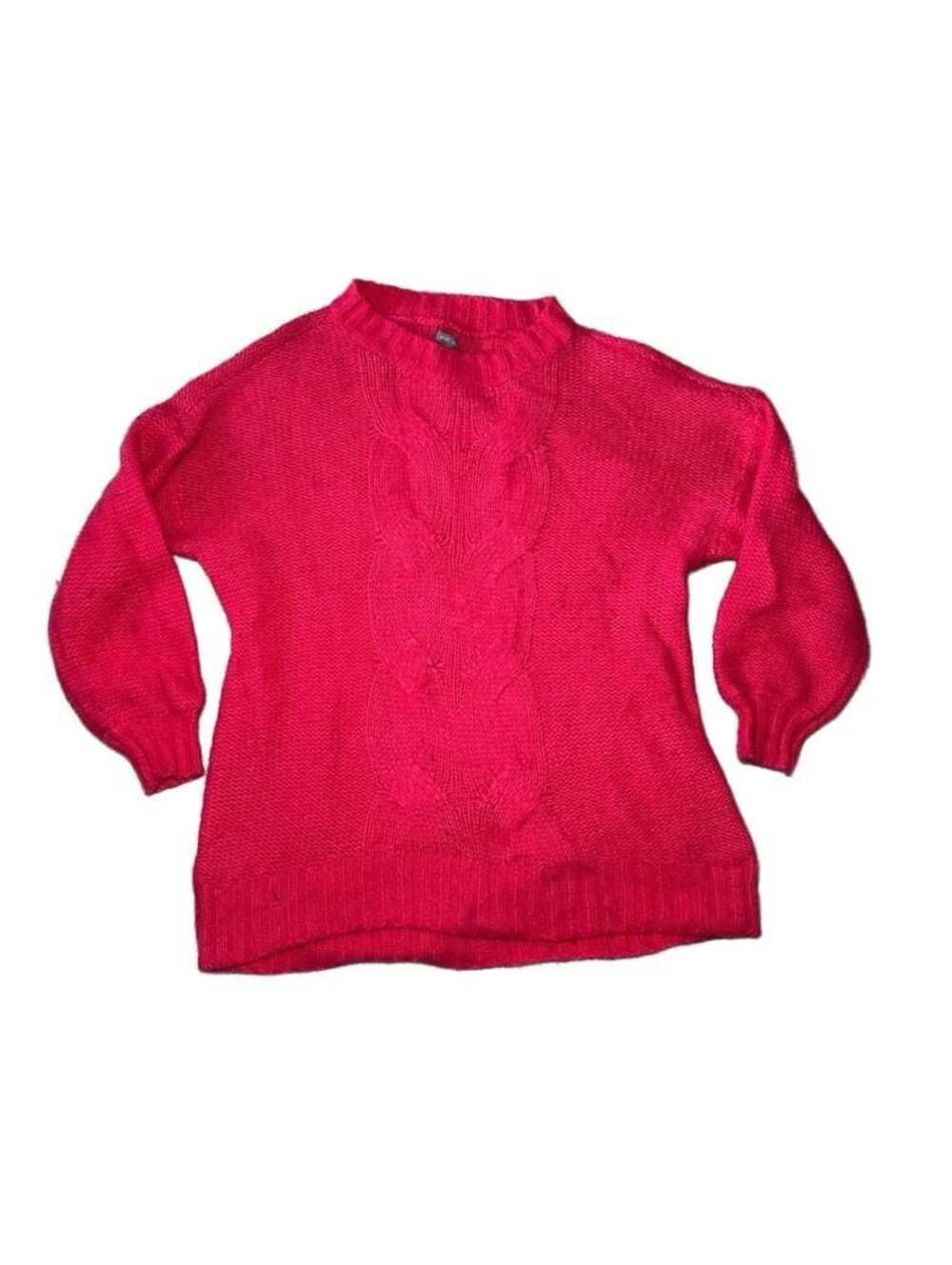 Aerie Pink Cable Knit Sweater